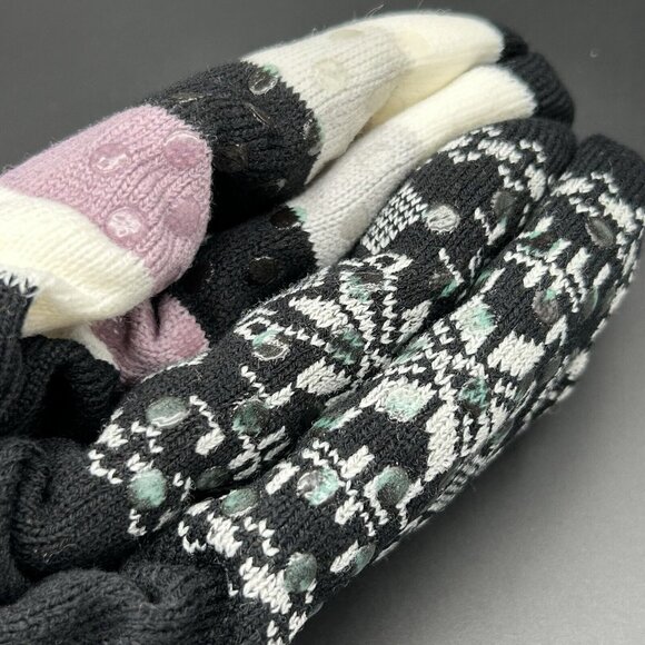 Treehouse Knits Sherpa Lined Socks 2pk Non-Skid Grip Shoe Size 4-10 Soft Warm - Picture 4 of 7